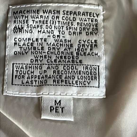 Vintage London Fog Cream Utility Jacket …009-Hanger - Picture 12 of 15